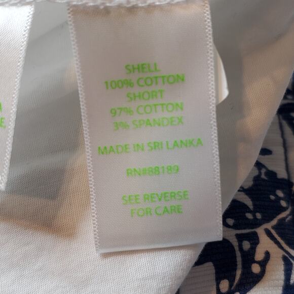 Lilly Pulitzer Womens Size 12 Colette Scallop Hem Skort Blue Nautical 001746 - Picture 6 of 7